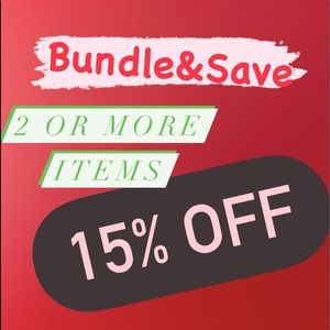 Bundle two or more items and save 15%.    Make me a reasonable offer